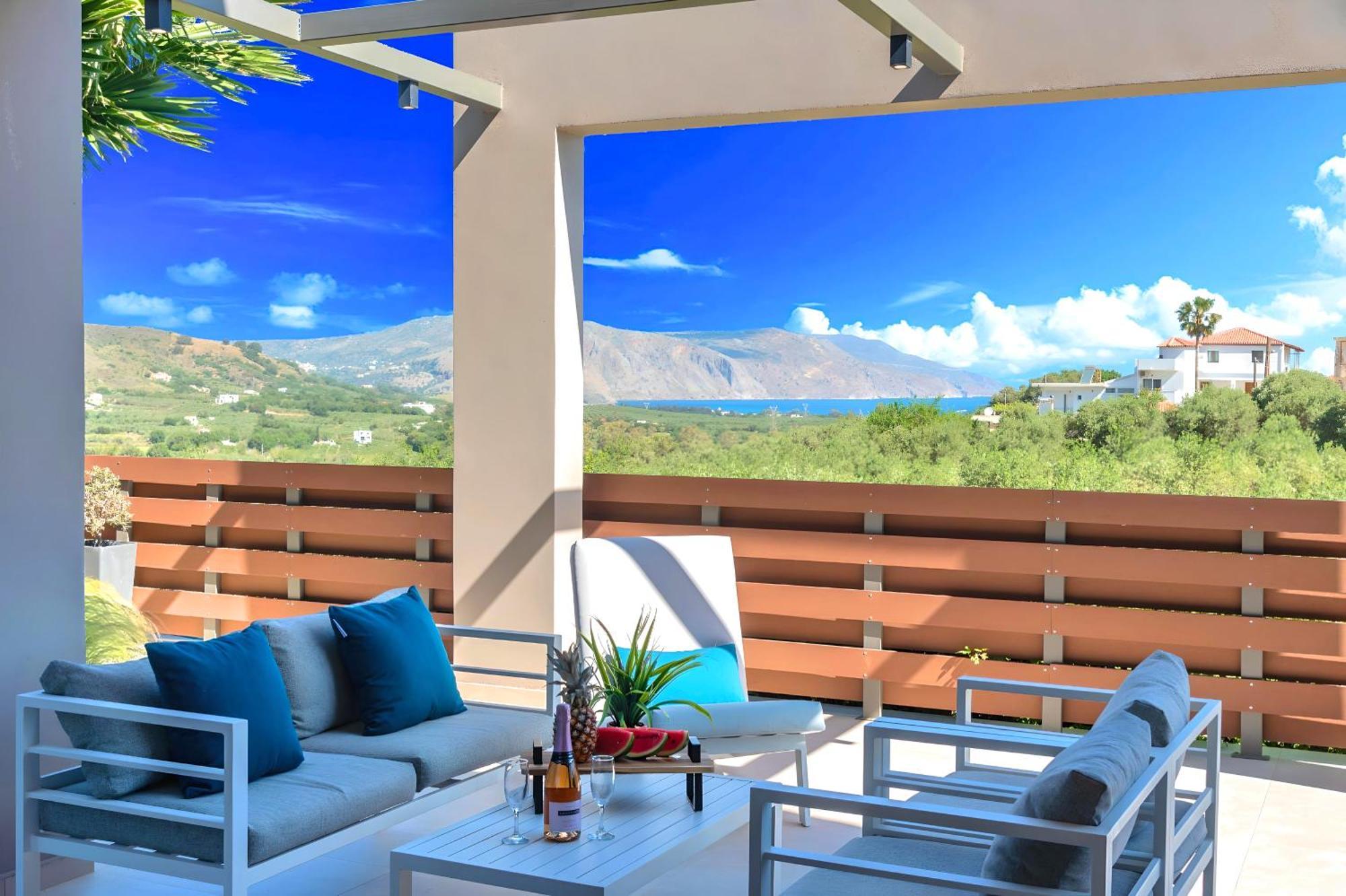 Minoas Villas Heated Pool Kournás Eksteriør bilde