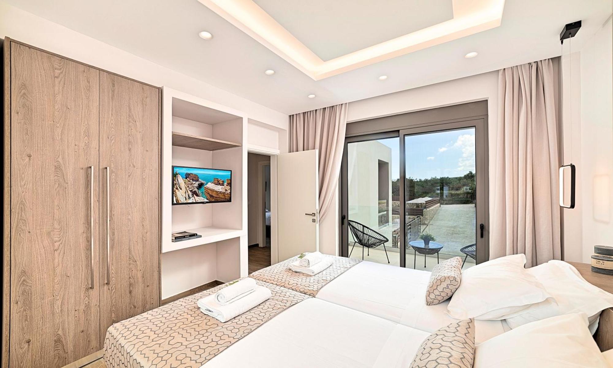 Minoas Villas Heated Pool Kournás Eksteriør bilde