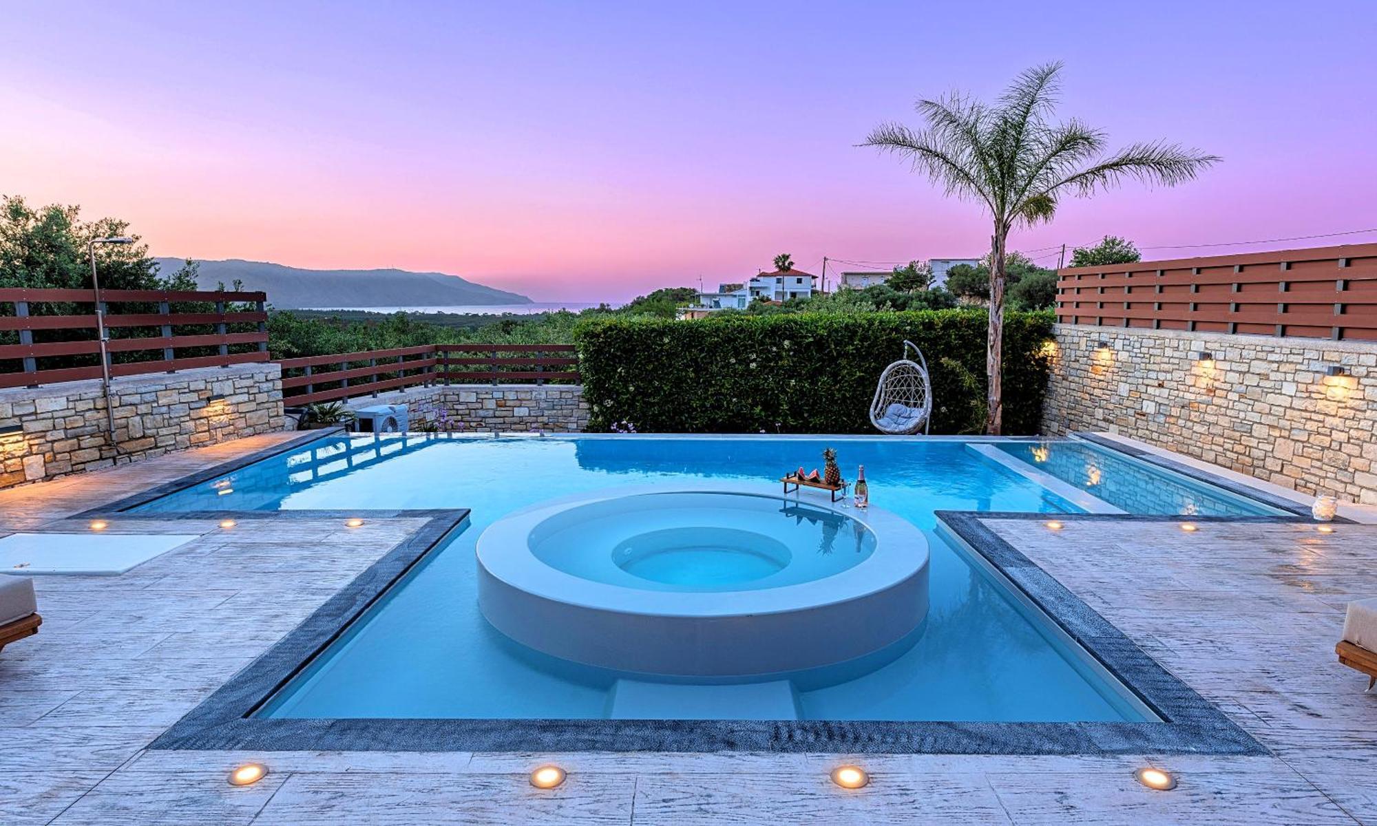 Minoas Villas Heated Pool Kournás Eksteriør bilde