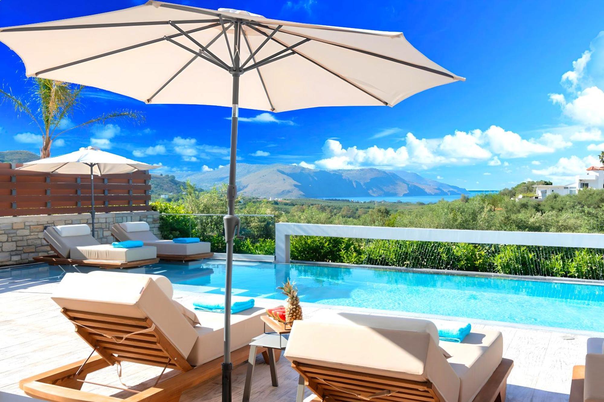 Minoas Villas Heated Pool Kournás Eksteriør bilde
